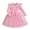 Pink, variant on 5-6 Years Princess Dresses For Girls Kids Flowy Front Ruched Casual Midi Sundress for Princess Birthday Party Wedding Prom Gown Light Blue