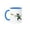 Blue/White, variant on 3drose, Funny Cool Boston Terrier Dog Throwing Frisbee Cartoon, 11oz Two-tone Green Mug