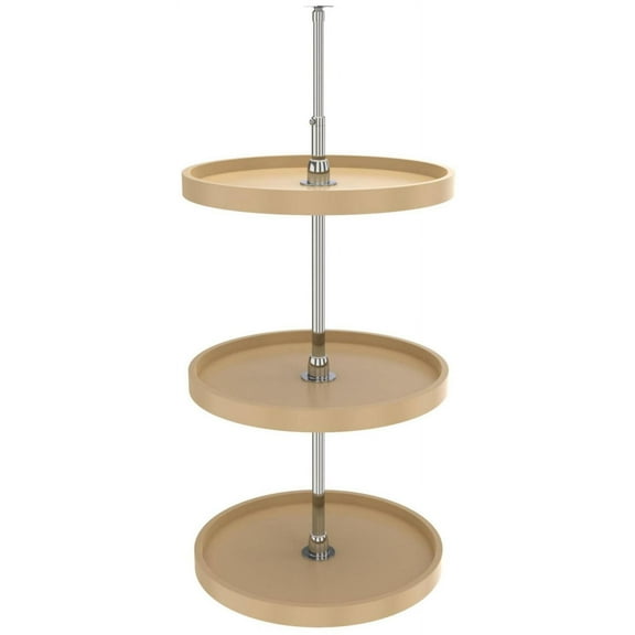 Rev-A-Shelf 6073-20-536 Classic 3 Tier 20" Full Circle Lazy Susan - Almond