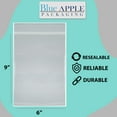 thumbnail image 2 of 4 Mil Clear Reclosable Zipper Poly Bags with Resealable Zip Top Lock -6 x 9- (100 Bags), 2 of 7