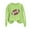 Green, variant on Baseball Sweatshirts Womens Teen Girls Crewneck Loose Long Sleeve Pullover Tops Lightweight Casual Fall Clothes (L, Black)