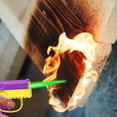 thumbnail image 4 of ¡Gran Descuento!, Encendedor de tubo inflable con punta de llama abierta y luz inclinada con forma de cráter transparente Akmoler, 4 of 9