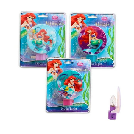 1 Disney Little Mermaid Night Light Ariel Plug In Girls Room Decor