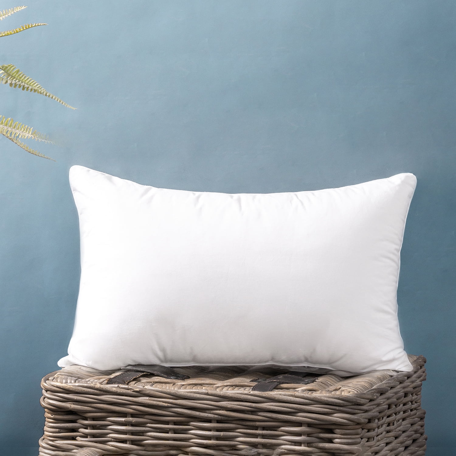 Phantoscope 100% Cotton Cover Pillow Insert, 12 x 20 in Rectangular Decorative Cushion, 1 Pack