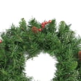thumbnail image 3 of Northlight Iced Mixed Pine, Berries and Pinecones Artificial Christmas Wreath - 24" - Unlit, 3 of 4