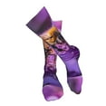 thumbnail image 4 of Kdxio Closeup Honeybee on Flower Funny Silky Novelty Funky Long Knee High Socks Soft 3D Print Cosplay Crazy Stockings for Men Women, 4 of 8