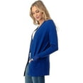 thumbnail image 6 of Cielo 1985 Women's Open Long Cardigan Sweater with Pockets - By The Simply Fashion Royal XL, 6 of 6