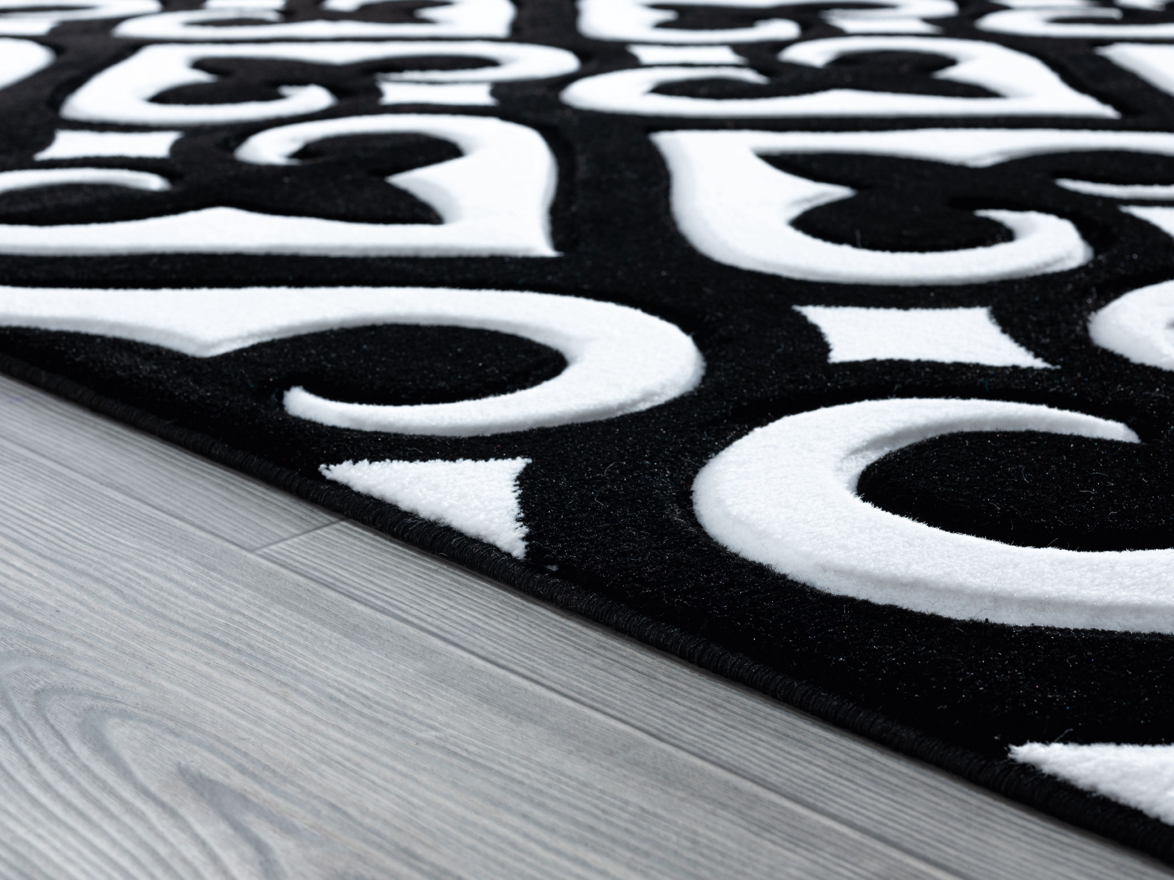 United Weavers Drachma Benachi Modern Geometric Accent Rug, Black, 2'7" x 4'2"
