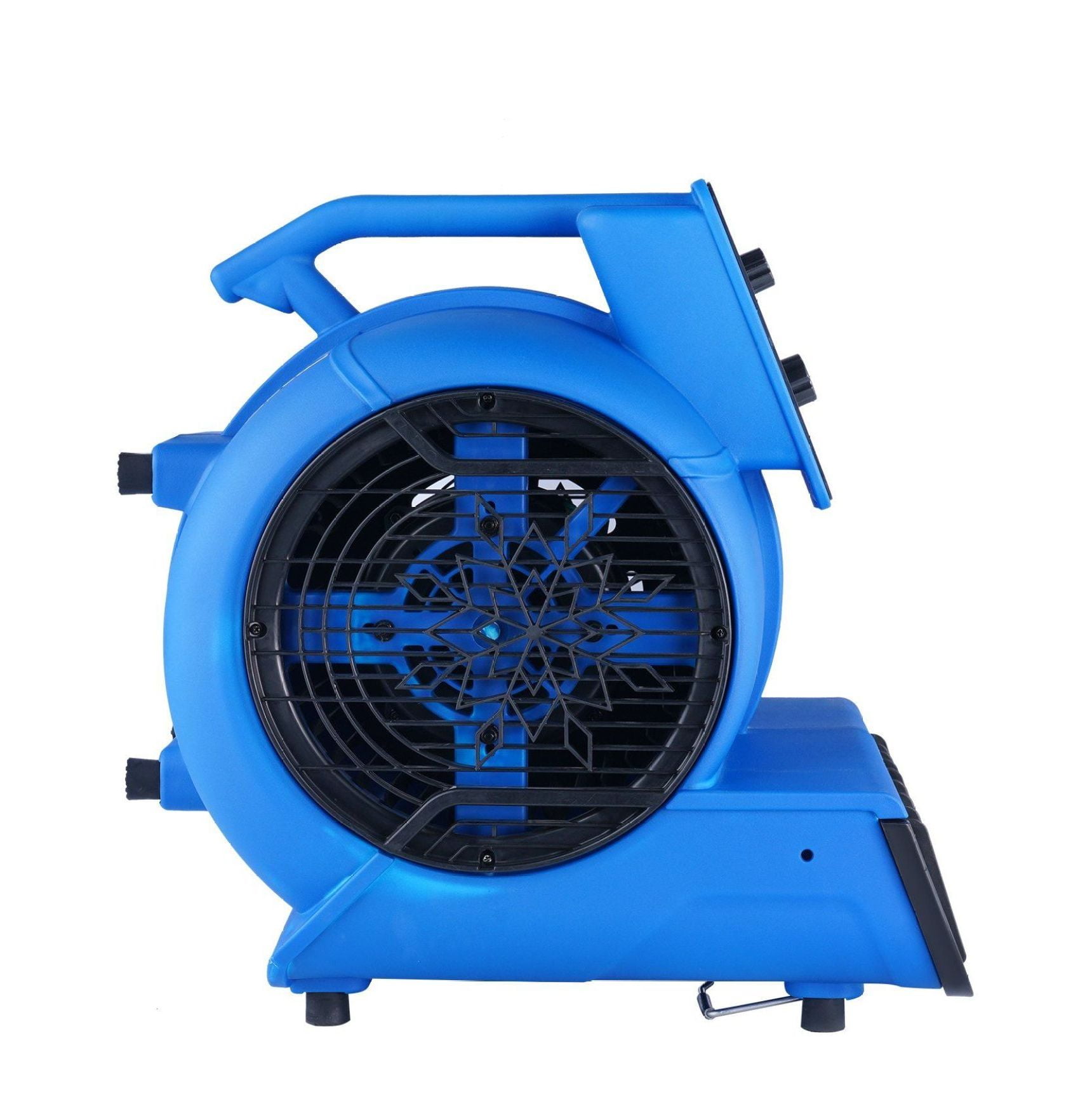 Floor Blower 1/2 HP 2600 CFM Air Mover, Portable Carpet Dryer Fan for Quick Drying & Cooling - 3 Speed Settings, Adjustable Angles, Timer Function - Janitorial, Home, Industrial Use