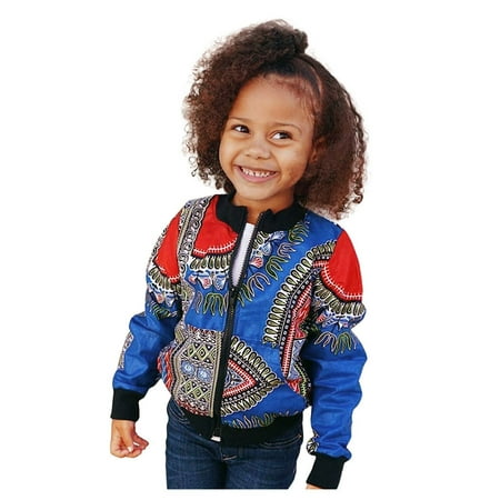 

Warm Boy Autumn Windproof Coat Jacket African Kids Toddler Girl Outwear Dashiki Girls Coat&jacket Fall Winter Coat Outwear For 3-4 Years
