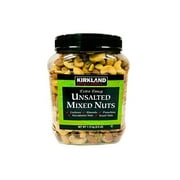 Kirkland Signature Extra Fancy Unsalted Mixed Nuts, 40 Ounces (2 Pack)