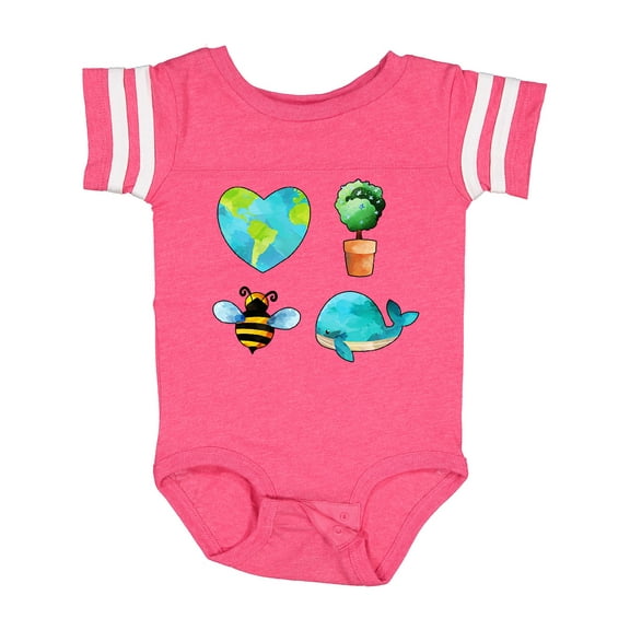 Inktastic Earth Day Plant a Tree Save the Bees Save the Seas Love Your Mother Boys or Girls Baby Bodysuit