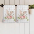 thumbnail image 5 of pogooe Happy Easter Bunny Rabbit Kitchen Dish Towels, 18x26 Inch Microfiber Soft Reusable Super Absorbent Flower Rose Green Spring Hand Towels Set of 2 for Kitchen Bathroom Laundry Decor, 5 of 6