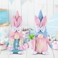 thumbnail image 4 of Easter Gnomes Decorations - 2 PCS Plush Bunny Handmade Swedish Tomte Doll Rabbit Gifts, Household Ornaments, 4 of 6