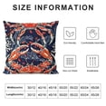 thumbnail image 5 of SHANXI Pillow Covers For Kids Boys Teens Tropical Wild Cushion Covers Navy Blue Oasis Cushion Cases 18x18in, 5 of 5