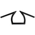 thumbnail image 1 of 1 in. Motorcycle Handlebar Steel Z-Bar Style Bobber Cruiser Cafe Racer Bike, Black, 1 of 1