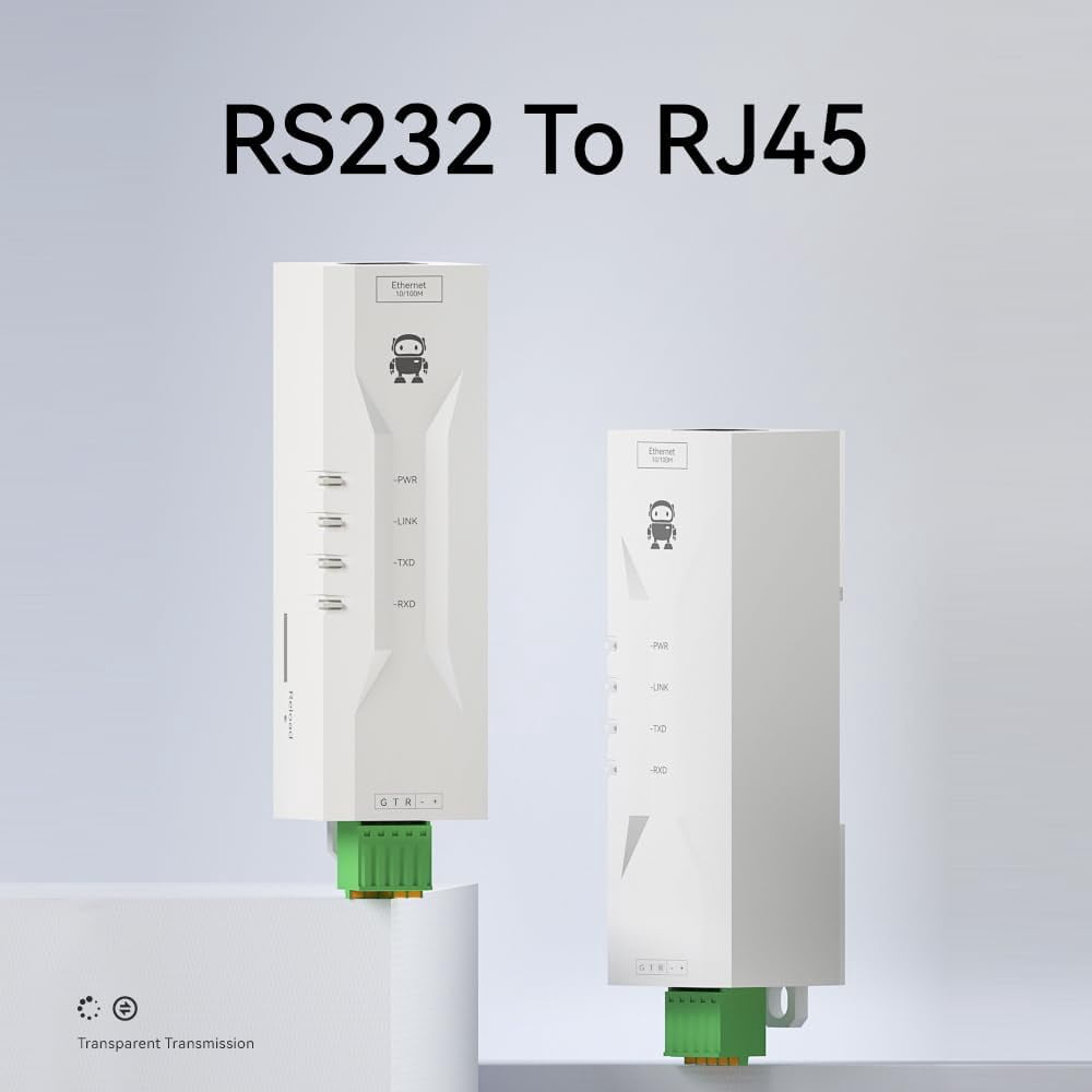 RS232 to Ethernet Serial Port Server NE2-D12 DC 8-28V TCP/UDP Modbus MQTT HTTP DNS DIN Rail Installation FOTA Remote Upgrade