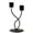 B, variant on Vintage Metal Candle Holders,2 Arm Candlestick Holder for Theme Party Table Centerpiece Decoration,Candle Stand for Birthday Holiday Christmas Thanksgiving Wedding,Home Desktop Table Decor(Black)