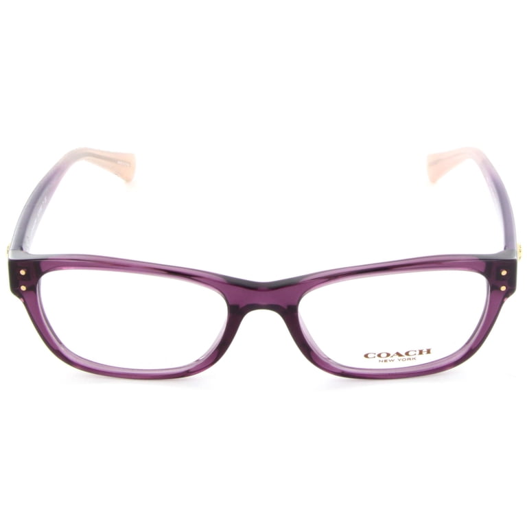 Eyeglasses Coach HC 6082 5351 Transparent Purple - Walmart.com
