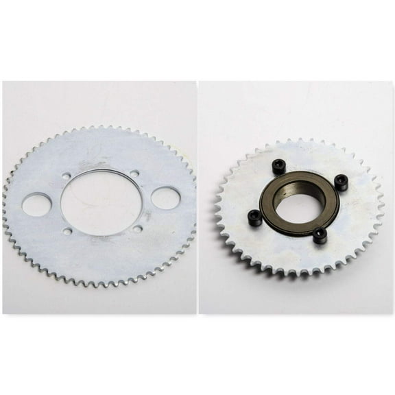 T8F 8mm 44T 4 hole Sprocket chain drive gear Free wheel f rear wheel Scooter DIY