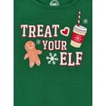 thumbnail image 2 of Wonder Nation Girls Holiday Long Sleeve Top and Wide Leg Pant Pajama Set, 2-Piece, Sizes 4-18 & Plus, 2 of 3