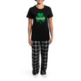 thumbnail image 4 of CafePress - Irish Shamrock Women's Dark Pajamas - Women's Short Sleeve Print T-Shirt and Pants Dark Cotton Pajama Set, 4 of 7