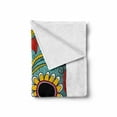 thumbnail image 2 of Sugar Skull Soft Flannel Fleece Throw Blanket, Folk Art Elements Featured Skull Day of the Dead Celebration Concept Print, Cozy Plush for Indoor and Outdoor Use, 70" x 90", Multicolor, by Ambesonne, 2 of 6