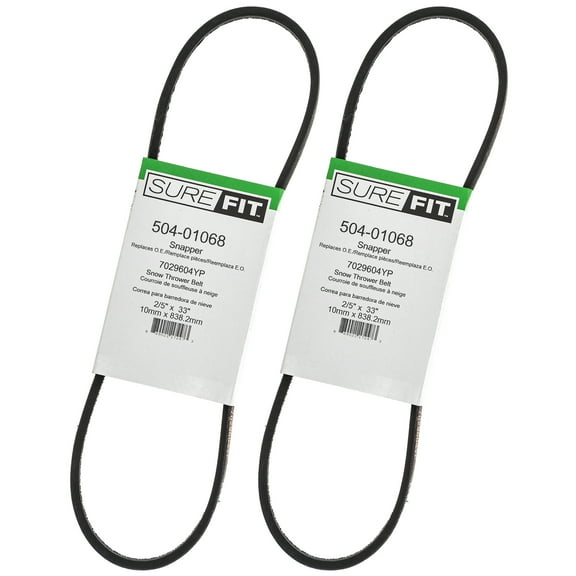 SureFit Auger Drive Belt for Snapper 2-9604 7029604YP 3200 C3203 Snow Blower 2PK