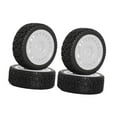 thumbnail image 4 of yotijay 4 Pieces 1/10 RC Rally Tires XV02 Upgrade Parts Sturdy Accessory Accessories white, 4 of 9