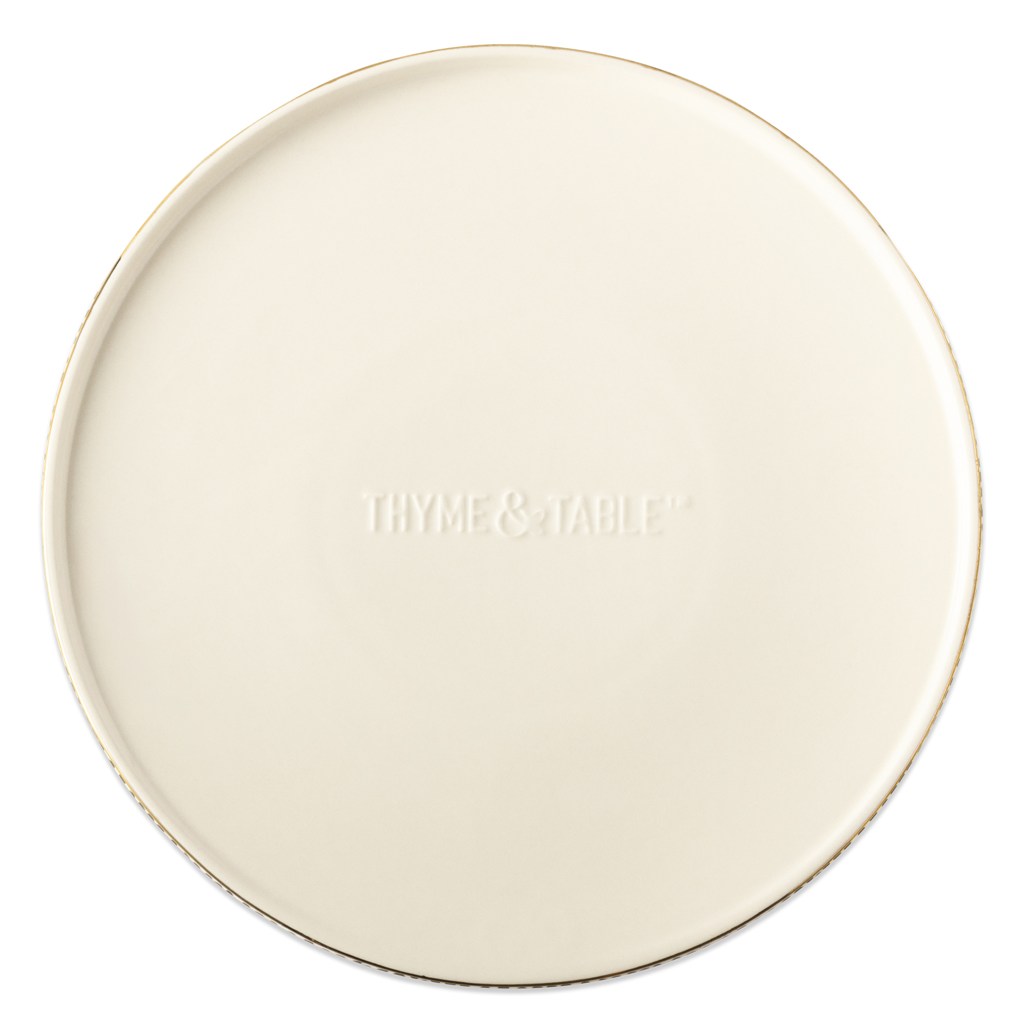 Thyme & Table 13" Round Pizza Stone Ceramic - Dot