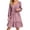 Pink, variant on Wdgfv Women's Fall Dresses Midi Dress Casual Loose Fit Long Sleeve V Neck Dresses Wedding Guest Dress