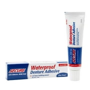 Secure Denture Adhesive Cream, 12-Hour Max Hold, Waterproof Seal - Zinc Free - For Uppers, Lowers & Partials - FSA HSA Approved - Food Grade Ingredients - 1.4 oz (1 Pack)