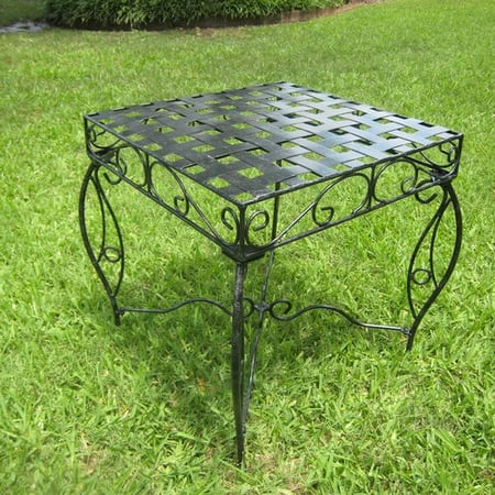 International Caravan Mandalay Iron Patio Side Table
