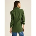 thumbnail image 3 of Scoop Women's Ultimate Crepe Scrunch Sleeve Blazer, Sizes XS-XXL, 3 of 5
