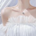 thumbnail image 3 of Collar femenino YONGSHENG elegante brillante Diamante de agua copo de nieve ajustable 45 cm, 3 of 5
