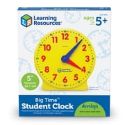 Learning Resources Big Time Student Clock, Teaching & Demonstration Clock Ages 5 and Up