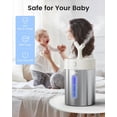 thumbnail image 4 of Feekaa Stainless Steel Humidifier, Easy Clean Dishwasher Safe, 4L/1Gal Cool Mist Humidifiers for Bedroom, Humidifiers for Baby, Humidifier Large Room for Nursery, Plant, Office, Living Room, White, 4 of 5