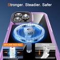 thumbnail image 2 of Magnetic Phone Case  for iPhone 13 Pro Max 6.7 inches with Yellowing Resistant & -Grade Protection [Compatible with Mag-Safe] for Men Wowen，Purple, 2 of 7