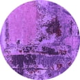 thumbnail image 1 of Ahgly Company Indoor Round Oriental Purple Industrial Area Rugs, 8' Round, 1 of 4