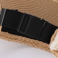 thumbnail image 6 of Hats for Women Women Foldable Bow Wide Brim Straw Sun Hat Beach Vacation Khaki One Size, 6 of 9
