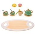 thumbnail image 2 of 1 Set Wooden Toy Tea Set Afternoon Tea Set Toy Wooden Pretend Play Tea Party Set, 2 of 6