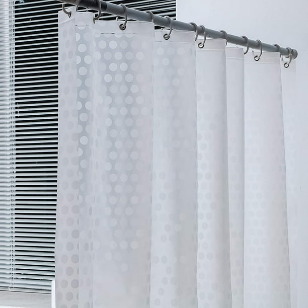 Extra Long Shower Curtain Liner Frosted, Extra Long Fabric Shower Curtain Liner 72×78