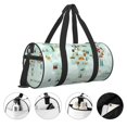 thumbnail image 3 of Balery World Travel Map Bolsa de Gimnasio para Mujeres y Hombres, Bolsa de Viaje Impermeable, Bolsa de Fin de Semana con Compartimento para Zapatos y Bolsillo Húmedo, 3 of 6