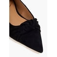 thumbnail image 4 of Sam Edelman Wheaton Black Suede Fashion Slip On Pointed Toe Ballet Flats (Black Suede, 9), 4 of 4