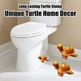 thumbnail image 3 of Guiexla Turtle Ornament Mini Feng Shui Money Tortoise Figurine Ceramic Turtle Statue for Bonsai Fish Tank Decoration, 3 of 8