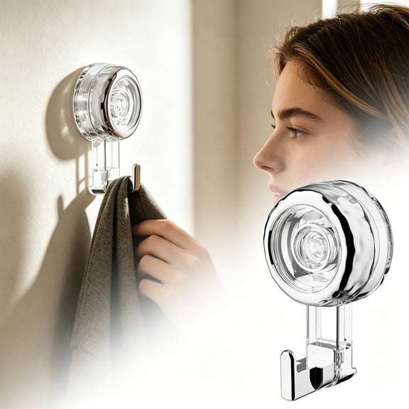 Heavy Duty Suction Cup Hooks, Strong Suction Hanger for Wreath, Shower, Window & Glass Door. Waterproof Outdoor Hooks for Bathroom Wall Hanging - Removable, No Drilling