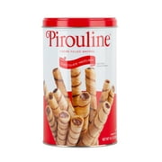 DeBeukelaer Pirouline Chocolate Hazelnut Creme Filled Wafer Cookies, 14.1oz Tin, 32 Cookies. Holiday Gifts.