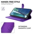 thumbnail image 4 of CoverON Samsung Galaxy Note 20 Wallet Case, RFID Blocking Vegan Leather 6x Card Slot Holder Cover Flip Folio Phone Pouch, Purple, 4 of 7