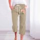 thumbnail image 2 of Pantalones de Mujer Casual, Impresión Elástica Suelta Pantalones de Pierna Ancha Recta con Bolsillo Hecho de Poliéster Suave para Toda la Temporada, Pantalones de Pierna Ancha de las Mujeres, 2 of 4