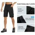 thumbnail image 4 of Hiauspor Men's Quick Dry Lightweight Stretchy Cargo Hiking Shorts with 6 Pockets, Tactical, Camping, Travel, Golf Shorts, 4 of 6